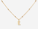 Uppercase Initial Letter Gold Filled Necklace | Little Sky Stone