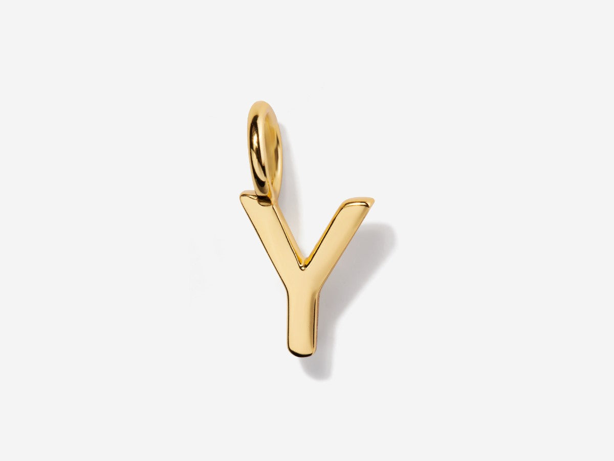 Uppercase Letter Y Initial Charm| Little Sky Stone