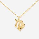 Virgo Zodiac 14K Gold Plated Necklace | Little Sky Stone