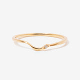White Topaz Wave Stacker Ring Sanne