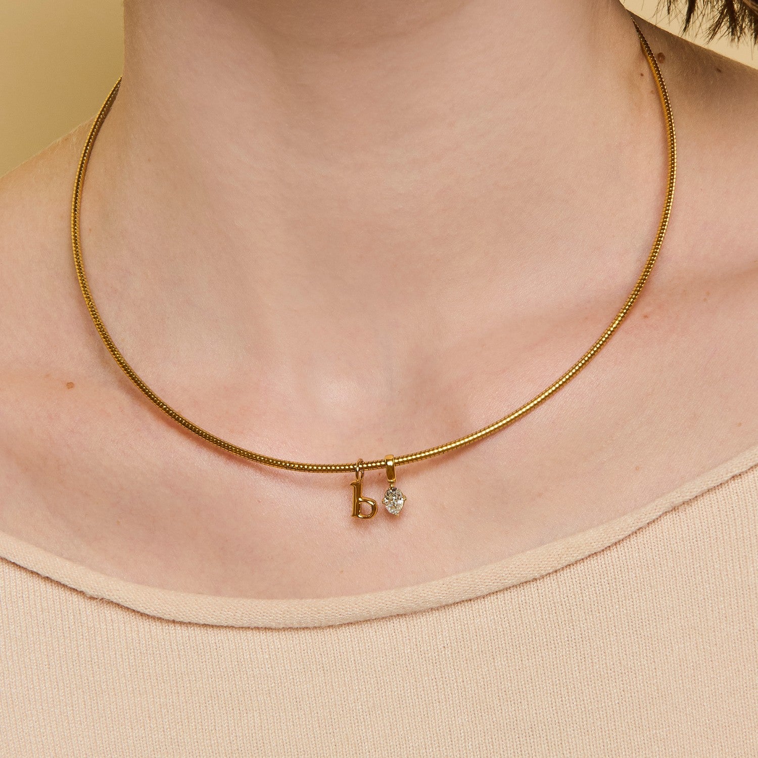 Wire Collar Choker Necklace