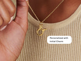 Aquarius Zodiac 14K Gold Plated Necklace | Little Sky Stone