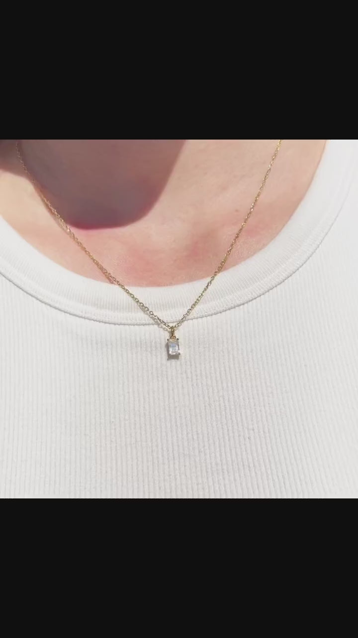 June Birthstone Moonstone Necklace