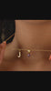 Teardrop Birthstone Uppercase Initial Necklace