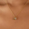 Birthstone Initial Necklace