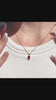July Birthstone Ruby Necklace