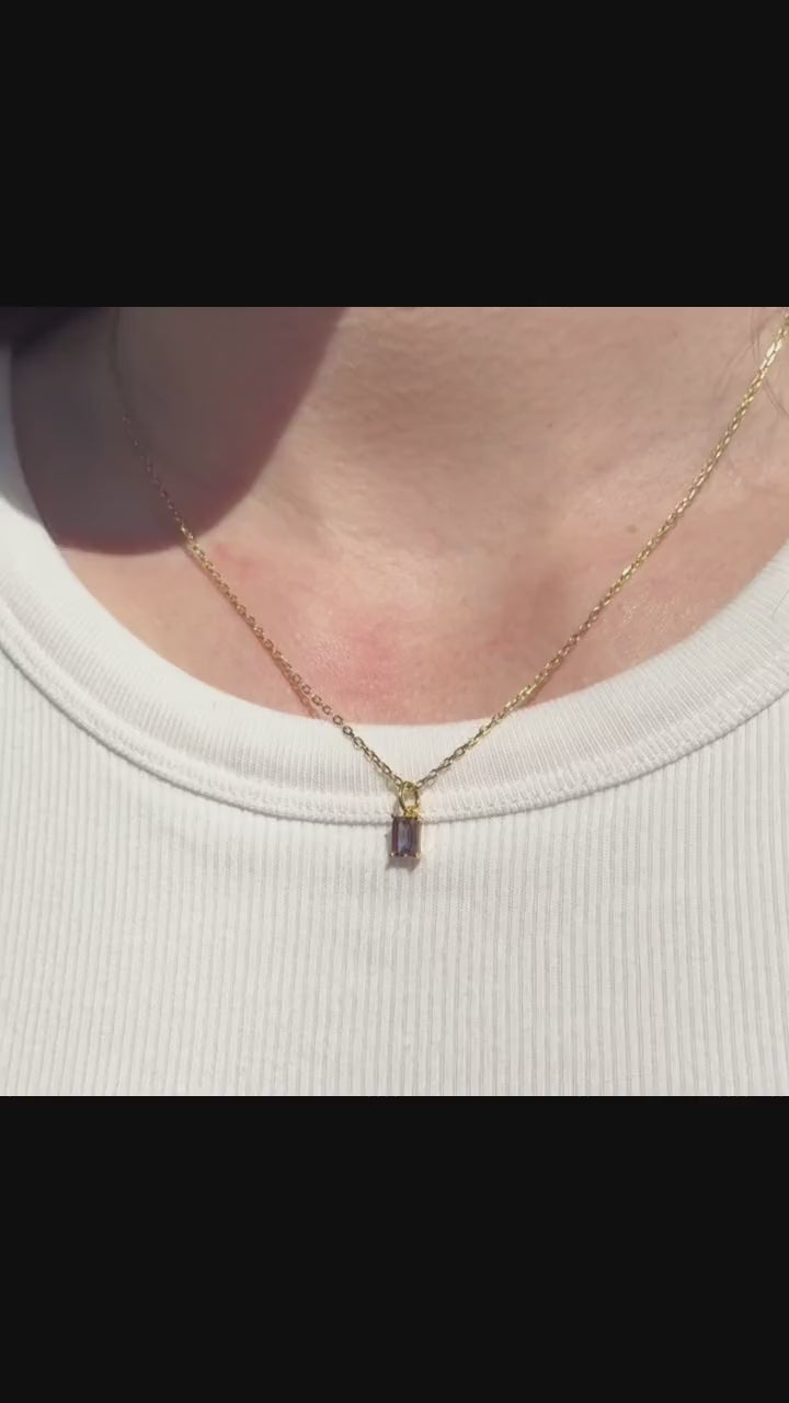 Alexandrite June Birthstone Necklace
