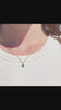 May Birthstone Emerald Necklace