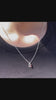 Birthstone Initial Sphere Silver Necklace