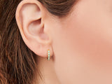 Beaded Opal Huggie Earrings | Little Sky Stone