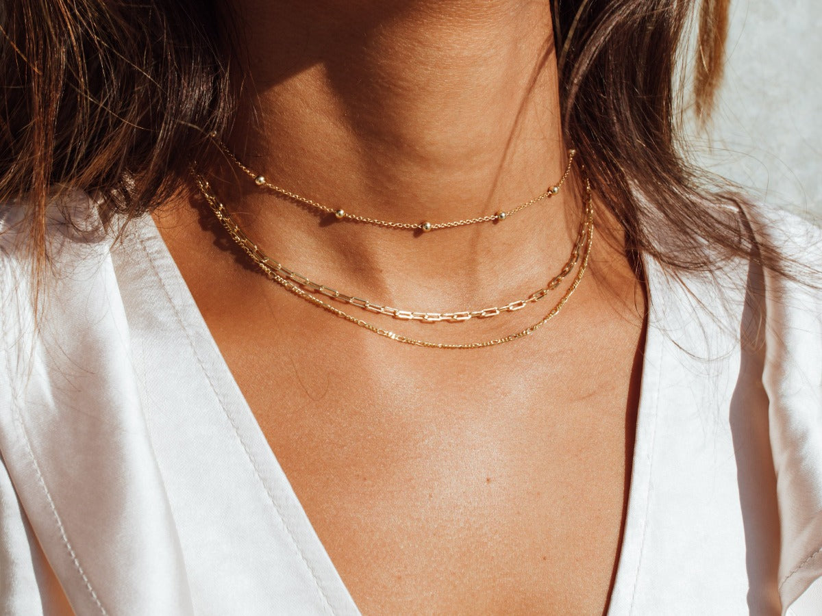 Bold Belcher Chain Necklace in 14K Gold