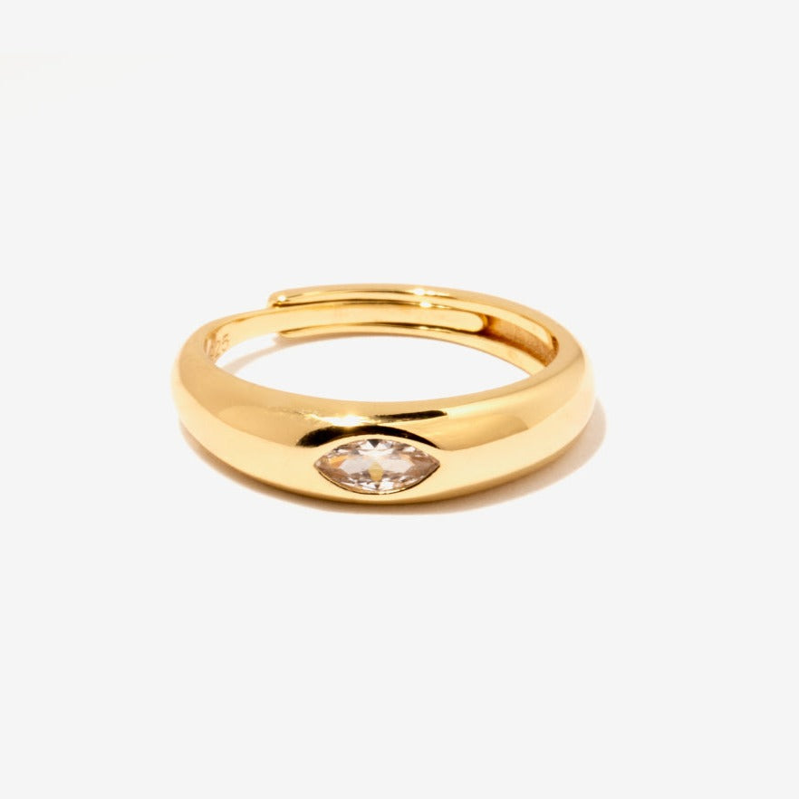 Chong Dome Signet Ring in 14K Gold