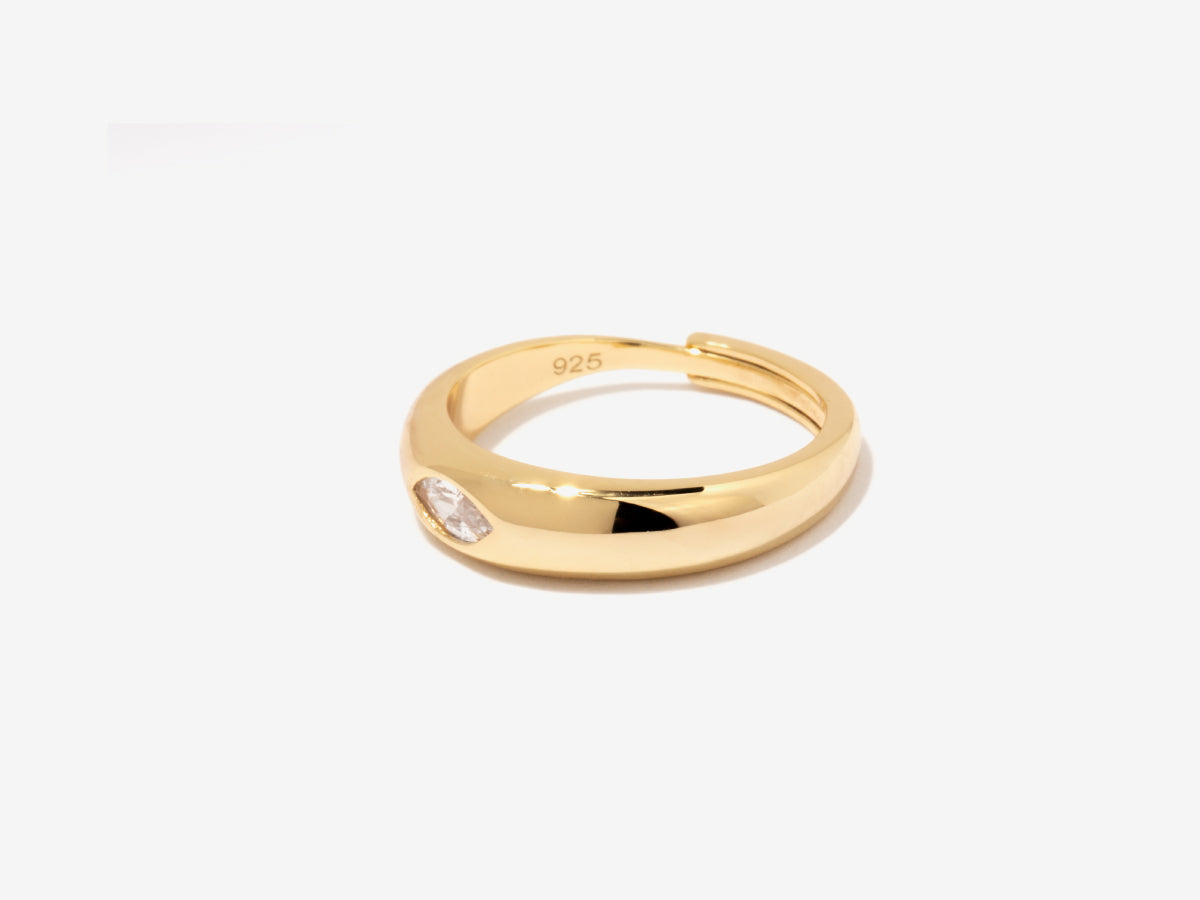 Chong Dome Signet Ring in 14K Gold