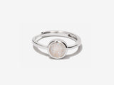 Cove White Druzy Sterling Silver Ring