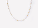 Freshwater Pearl Choker with 14K Gold Beads in 14 Inch