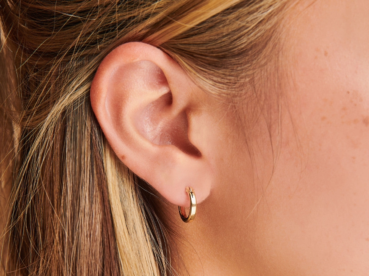 13mm Mini 14K Gold Filled Hoop Earrings | Little Sky Stone