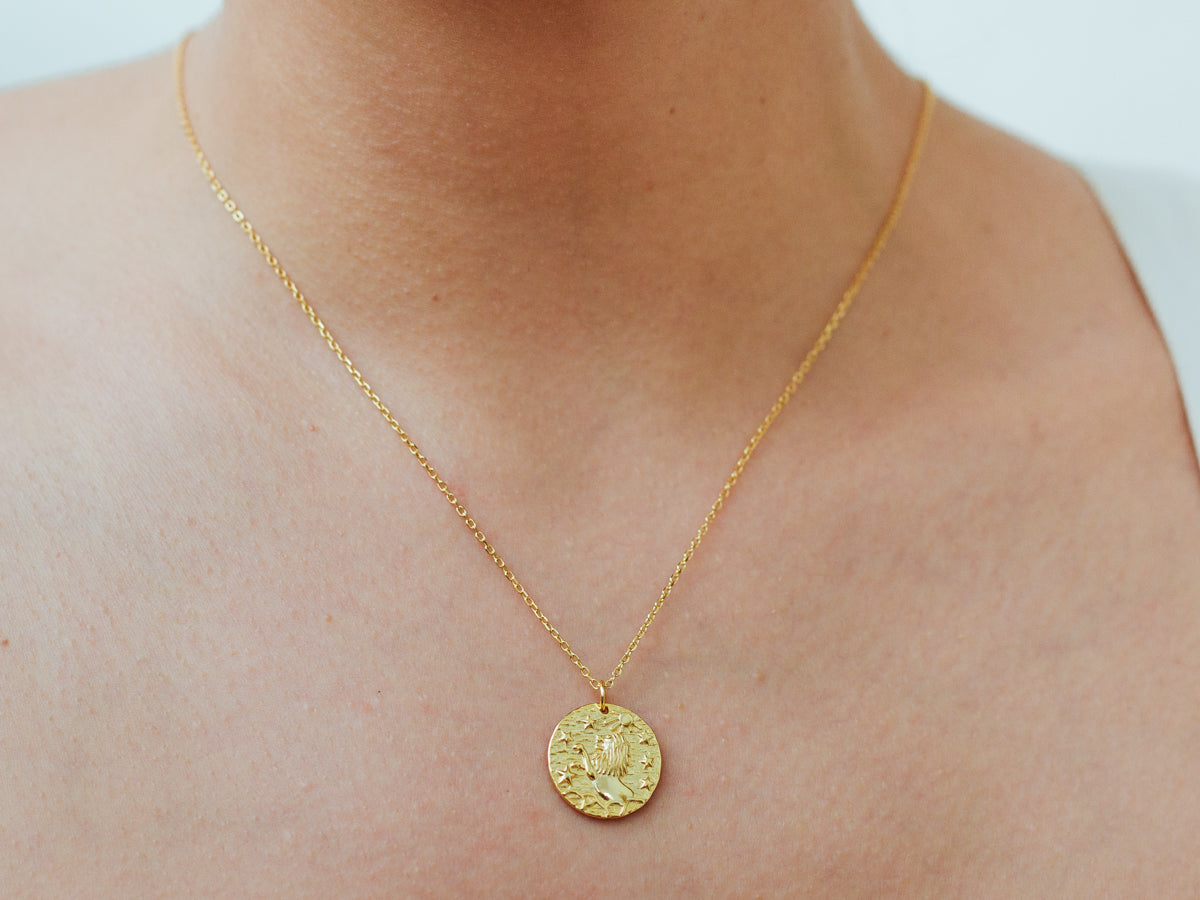 Tiffany & Co. Gold Zodiac Leo Pendant and Chain Necklace | From a unique  collection of vintag… | Gold pendants for men, Gold chains for men, Silver  jewellery online