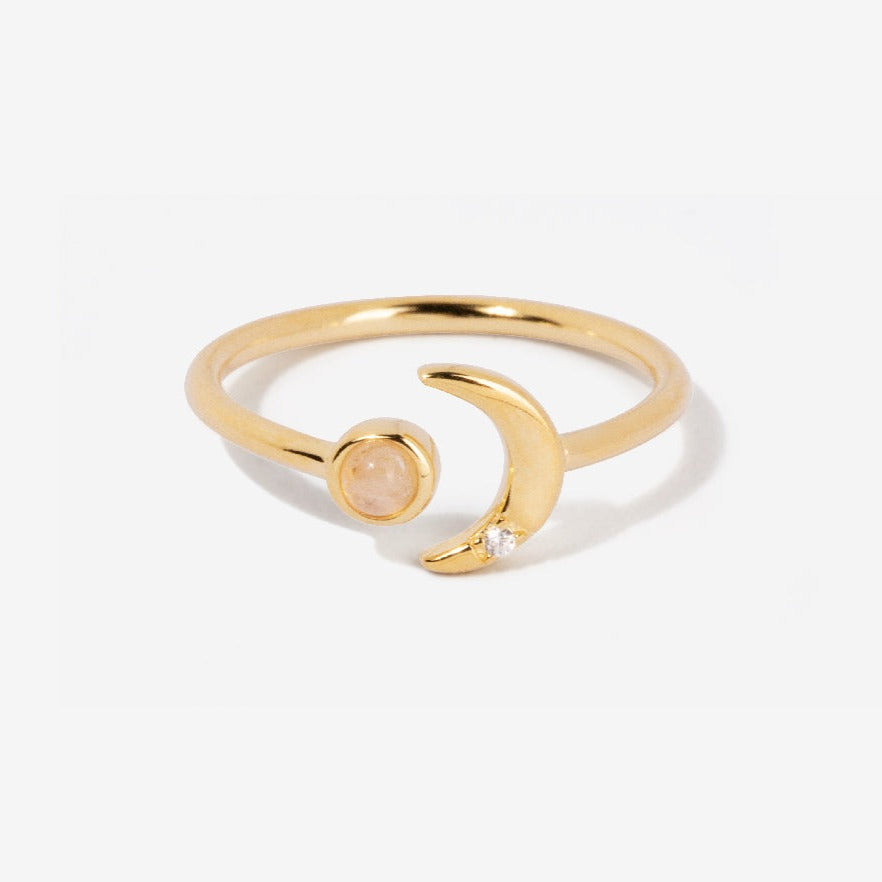 Ming Moonstone 14K Gold Ring
