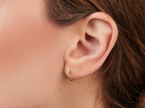 Moissanite Open Hoop Earrings | Little Sky Stone