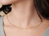 Simple Cable Chain Necklace in 14K Gold Over Sterling Silver