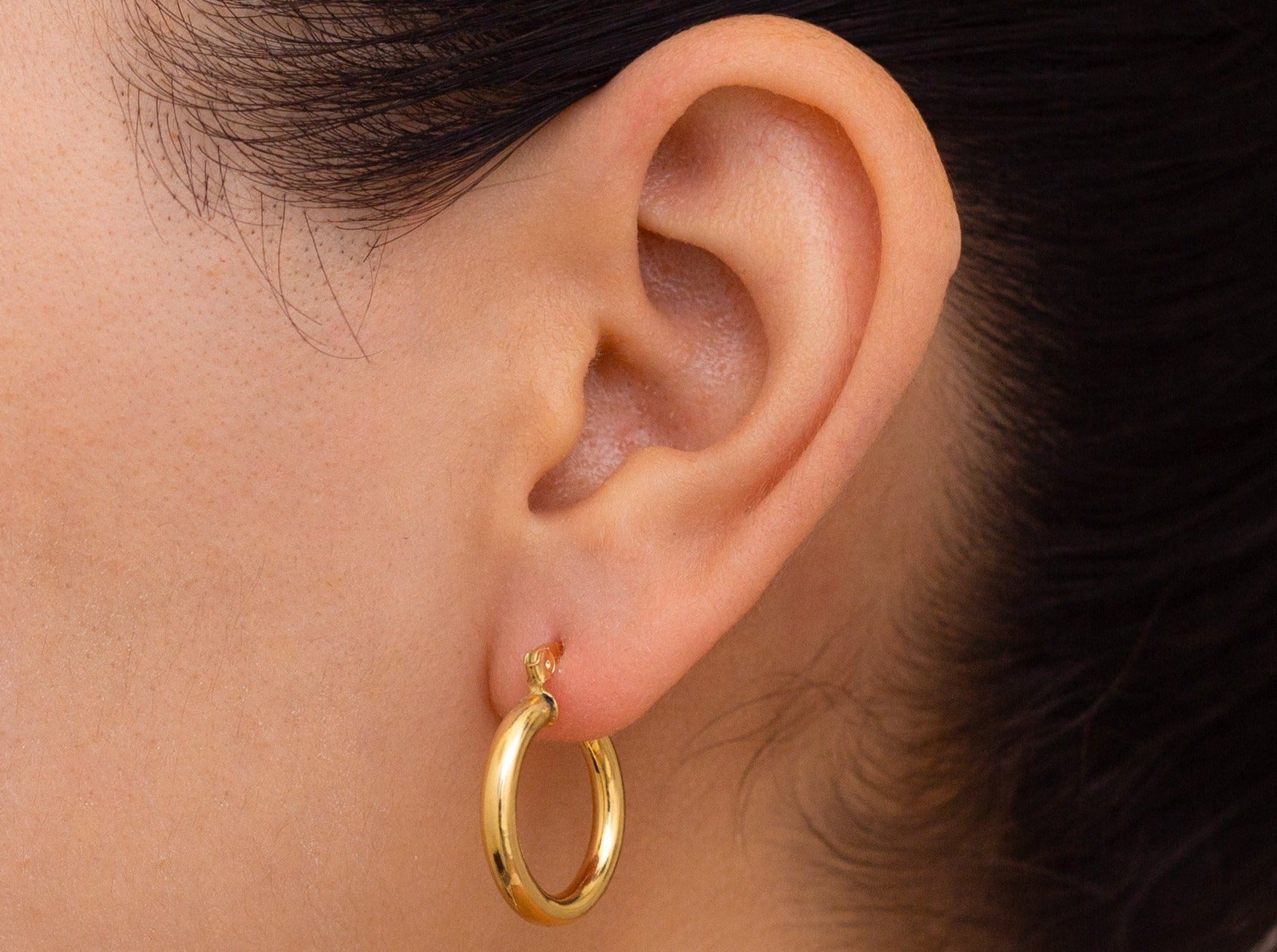 Tiny 14K Gold Filled Hoop Earrings